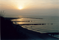 Sonnenuntergang Ostseebad Zingst - Fischland Dar an der Ostsee
